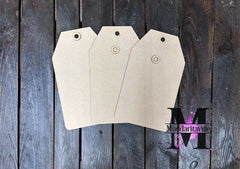 W0019 MDF Tag with hang hole - 3 size options