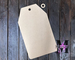 W0019 MDF Tag with hang hole - 3 size options