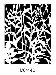 M0414 Reverse Stencil Patterns - botanical - 3 options