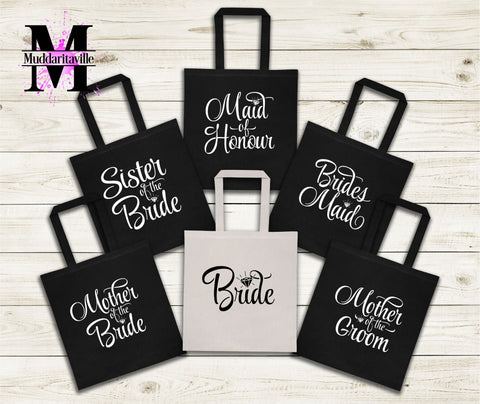 S0878 Wedding Party or Bachelorette set for t-shirts and Totes