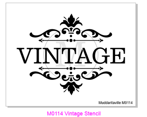 M0114 Vintage Stencil