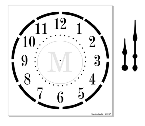 M0137 Clock Stencil