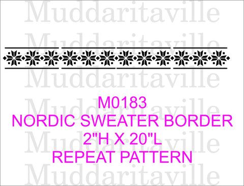 M0183 Nordic Sweater Border