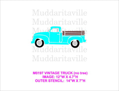 M0197 Vintage Truck (no tree) - 3 sizes available