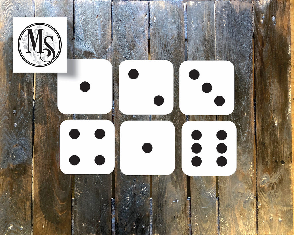 M0215 Dice Stencils - 2 sizes
