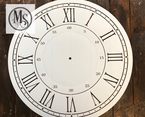 M0221 Clock with border and seconds - 3 sizes