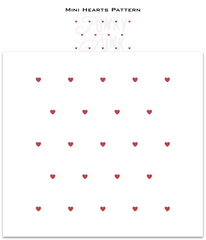 Mini Hearts Pattern stencil by Funky Junk's Old Sign Stencils offers the perfect heart-shaped 9" x 9" stencil pattern for Valentine's Day projects! The small, rounded hearts resembling cinnamon heart candies are spaced to offer a subtle effect.  