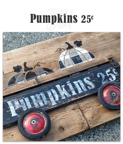 FJ084 Funky Junk's Pumpkins 25 Cents