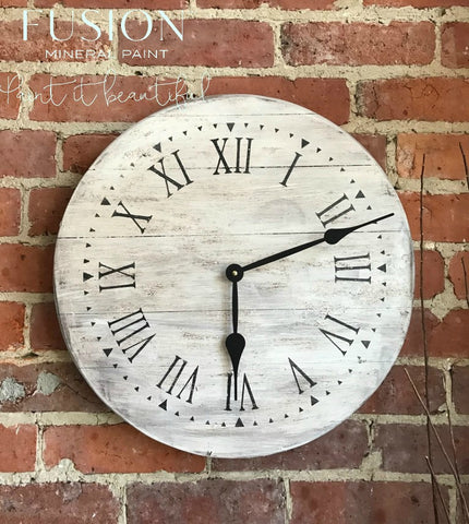 M0157 Clock Stencil with triangle trim - available in 4sizes