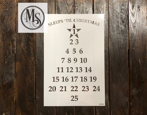 S0564 Countdown to Christmas Advent Tree