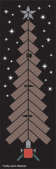 Enhance your holiday decor rustic-style with our FJ168 Chevron Christmas Tree stencil! Create a unique rustic wood tree with images of a metal star, retro tree stand and wood plank body, designed to fit 1.5" real wood strips if desired! Complete with rusty junk hinges, it will make the perfect wood Christmas tree vertical porch sign with a quirky touch!