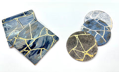 M0423 Kintsugi pattern 2 pc stencil set - available in 3 sizes