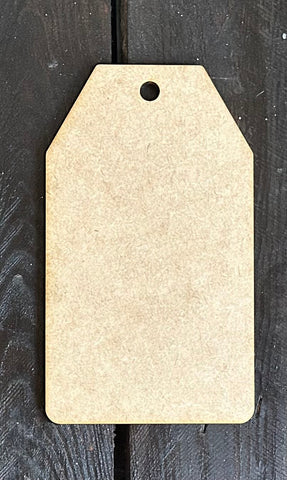 W0019 MDF Tag with hang hole - 3 size options