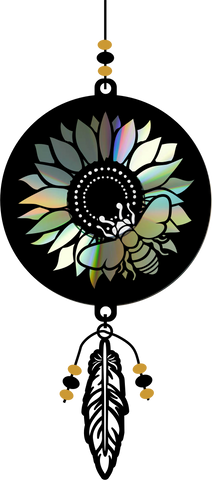 SUN001 Suncatcher kit - Sunflower with Bee