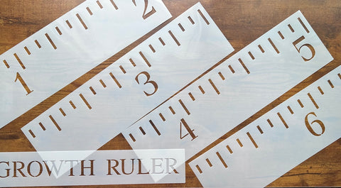 M0139 4 part Growth Ruler Stencil