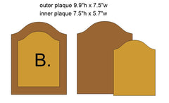 W0027 2pcMDF  Plaque Sets