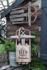 Create a charming Vintage Sled Company sign that fits perfectly on a sled! With Vintage Sled Company by Funky Junk's Old Sign Stencils.