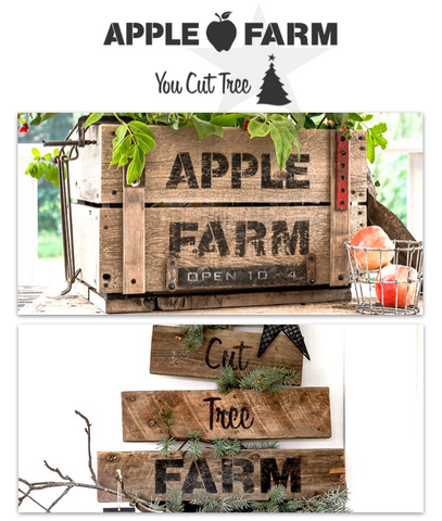 FJ004 Funky Junk's Apple Farm | You Cut Tree - combo