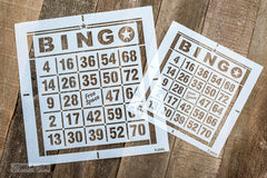 BINGO - Star stencil by Funky Junk's Old Sign Stencils is a bingo card styled stencil to get the vintage vibe on your projects! This design showcases a bold BINGO title, borders, and numbers within a grid. Stencil artwork, tote bags, throw pillows, trays and more! Offered in small and large.