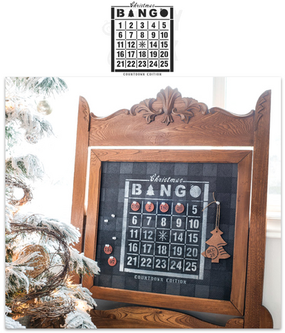 FJ072 Funky Junk's - Christmas Countdown Bingo