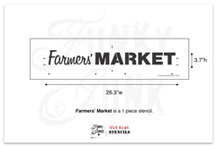 Farmer's Market stencil by Funky Junk's Old Sign Stencils