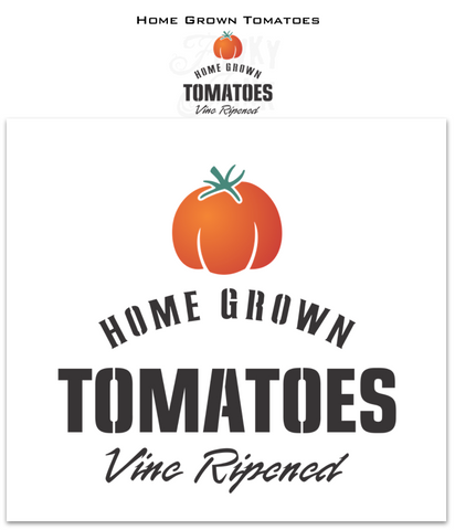FJ137 Funky Junk's Home Grown Tomatoes stencil