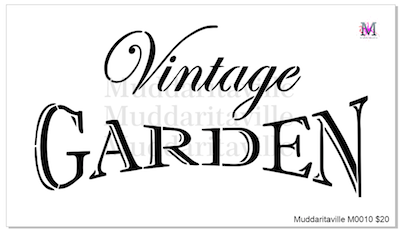M0010 Vintage Garden Stencil