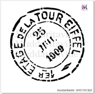 M0011 Tour Eiffel Postal Cancellation Mark