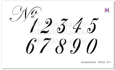 M0025 italic numbers