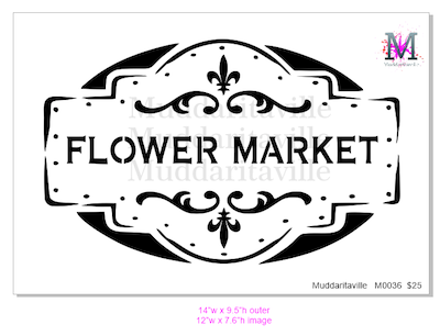 M0036 Flower Market with Border