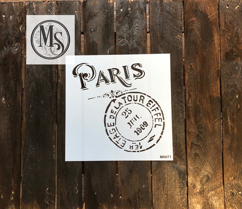 M0071 Paris Tour de Eiffel Distress Postal combo
