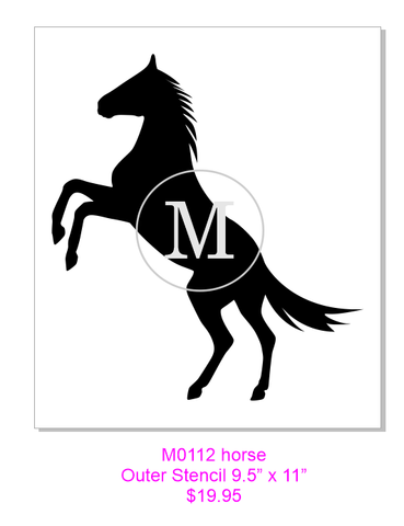 M0112 Horse Stencil