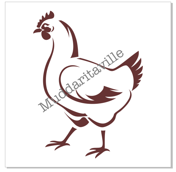 M0135 Chicken Stencil
