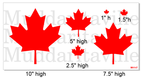 M0147 Maple Leafs various sizes