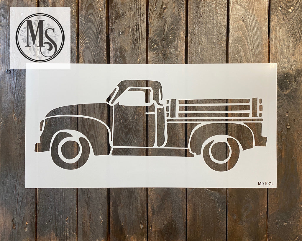 M0197 Vintage Truck (no tree) - 3 sizes available
