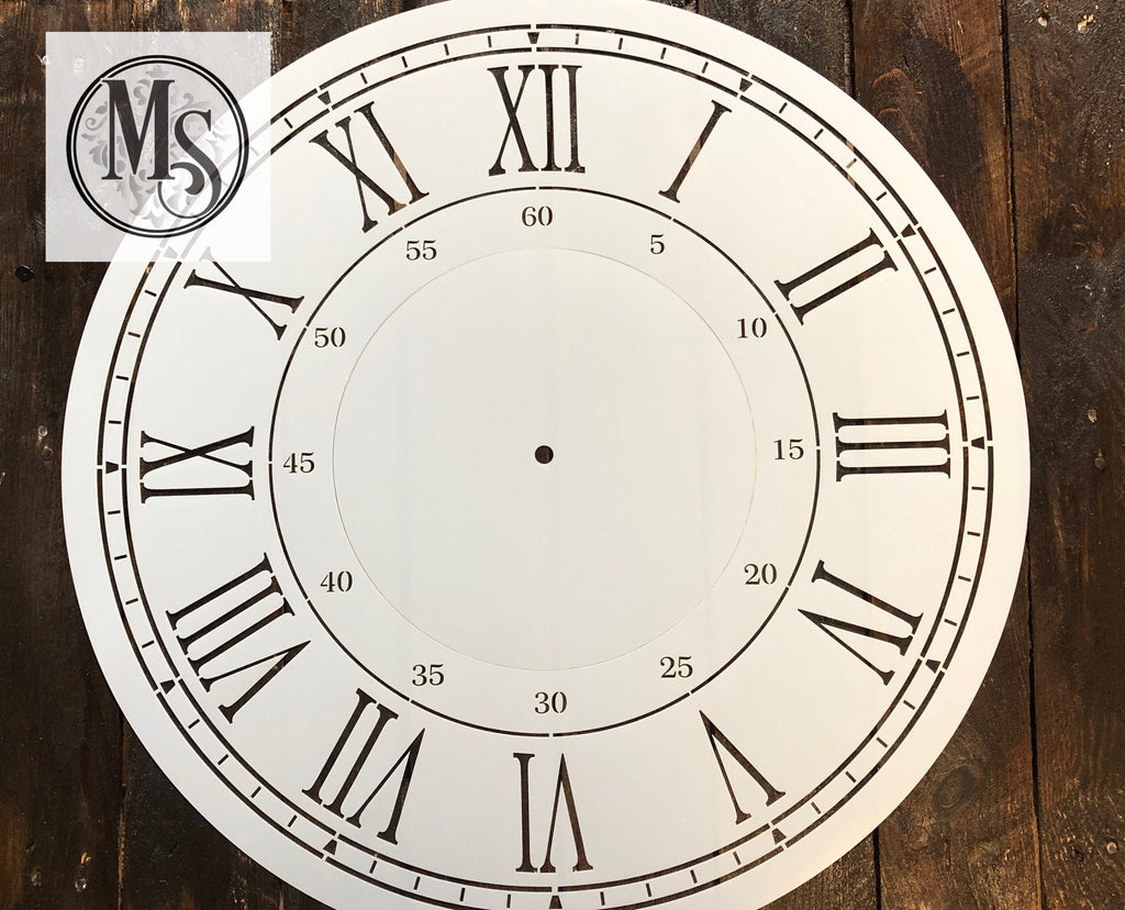 24" clock with centre piece in place
