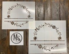 M0306 FLORAL AND LEAF WREATH