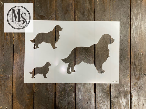 M0346 Golden Retriever Stencil