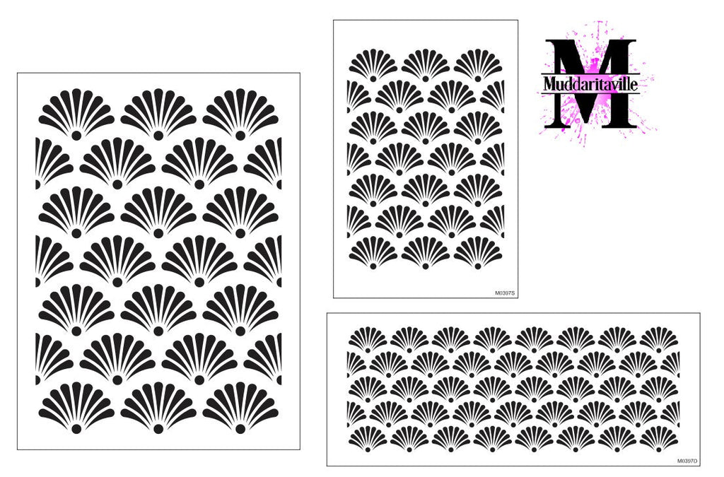 M0397 Fan Pattern - 3 size options