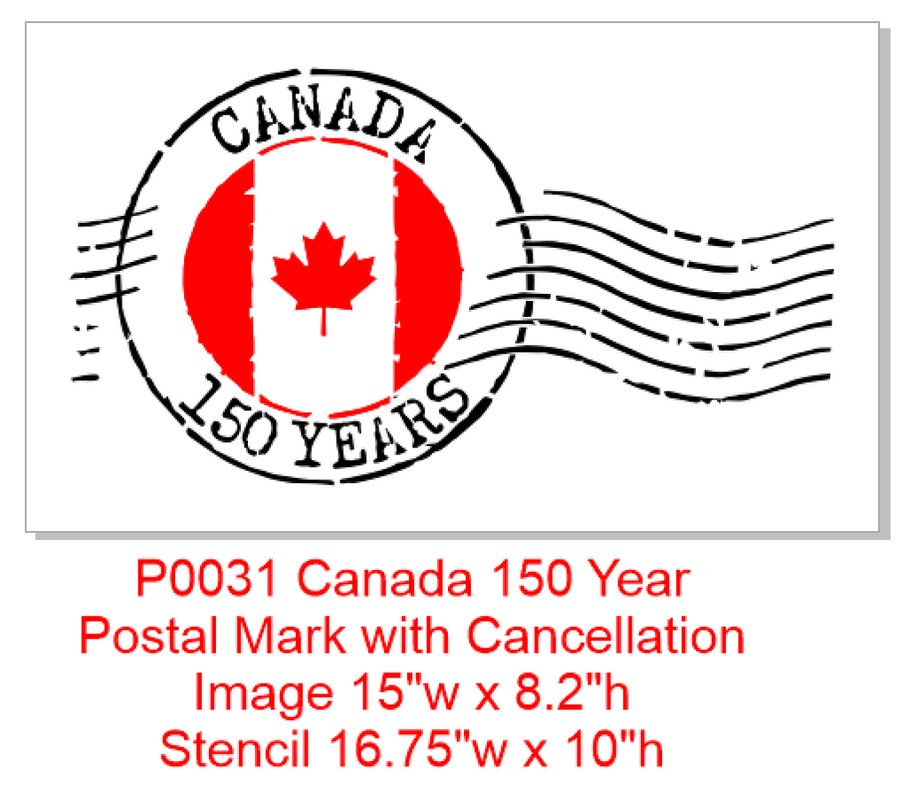 P0031 CANADA 150 POSTAL WITH CANCELLATION MARKS