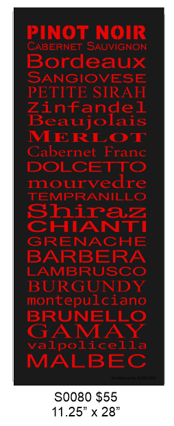 S0080 Pinot Noir Sign Stencil