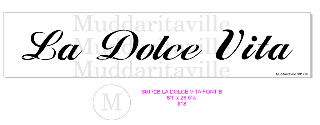 S0172B La Dolce Vita Font B