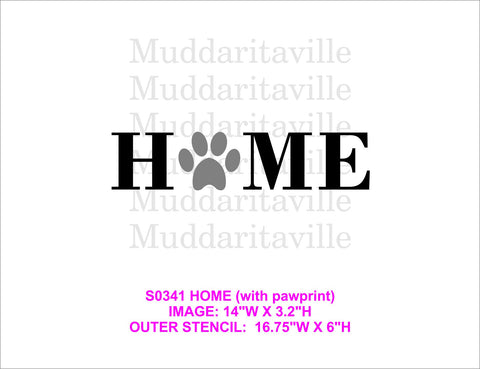 S0341 Home (with paw print)