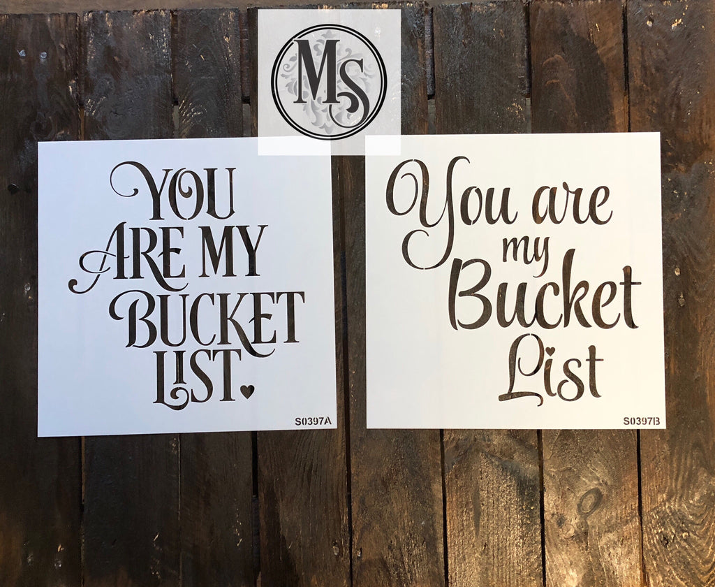 S0397 You are my Bucket List - 2 versions