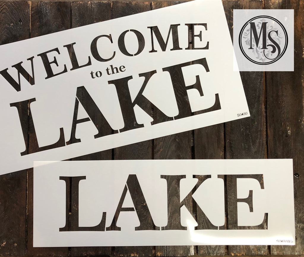 S0480 Welcome to the LAKE - 4 size/versions available