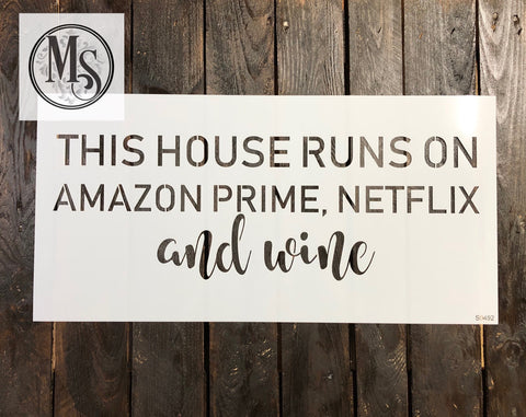 S0492 This home runs on Amazon Prime, Netflix and wine