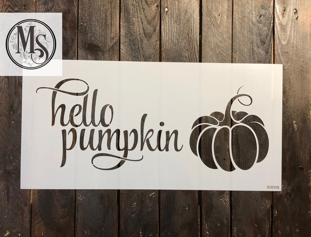 S0539 hello pumpkin - 2 sizes available