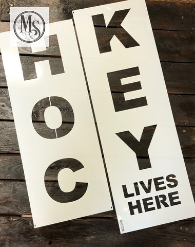 S0572 Hockey Lives Here Vertical Sign - 2 sizes