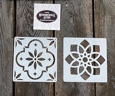 S0618 Coaster Stencil Sets - 2 stencils per set