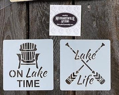 S0618 Coaster Stencil Sets - 2 stencils per set